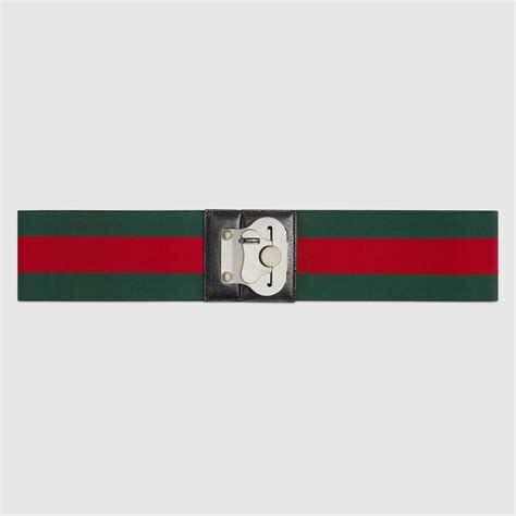 Luggage elastic Web band in green and red canvas 